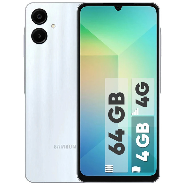 گوشی موبایل سامسونگ مدل Galaxy A06 4G ظرفیت 64 گیگابایت رم 4 گیگابایت