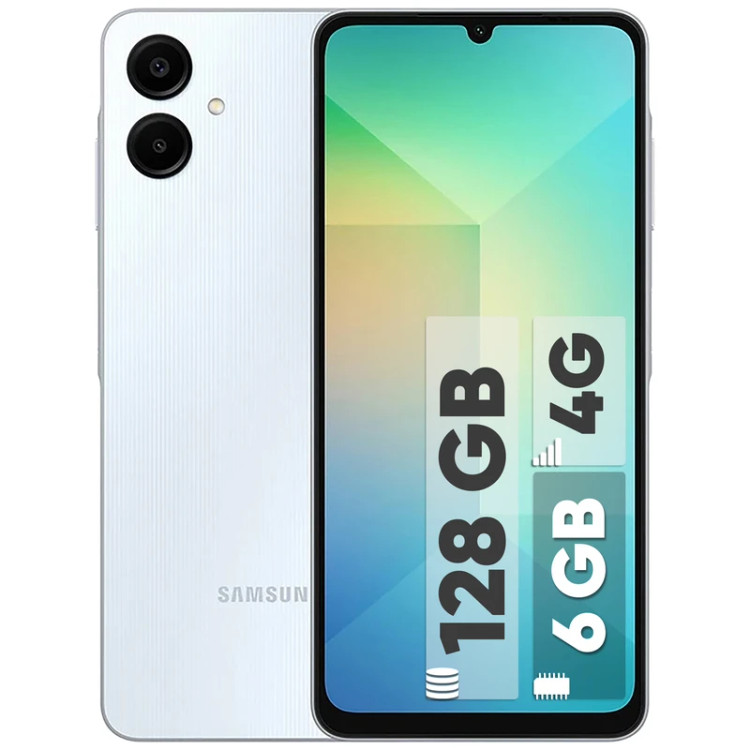 گوشی موبایل سامسونگ مدل Galaxy A06 4G ظرفیت 128 گیگابایت رم 6 گیگابایت
