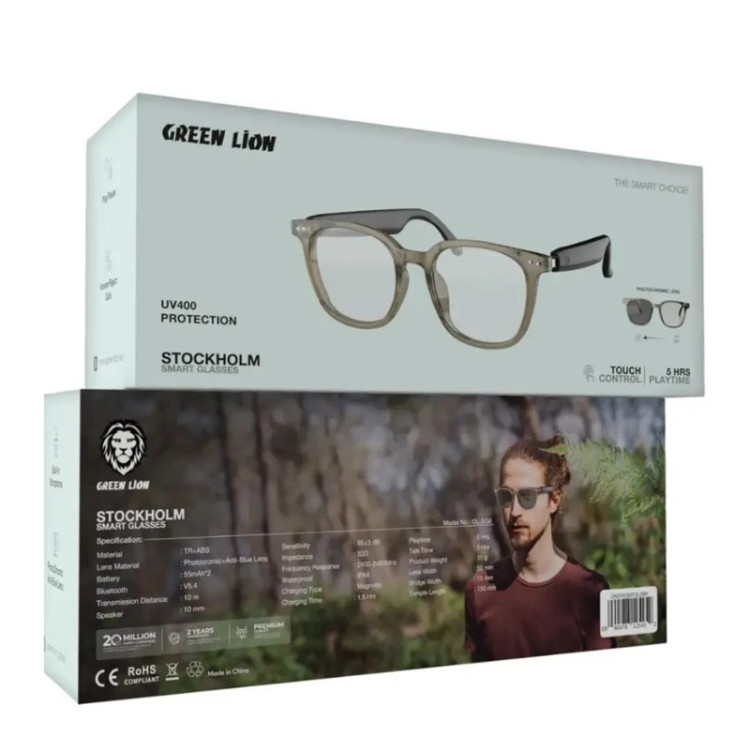 عینک هوشمند GREEN LION Smart Glasses مدل Stockholm