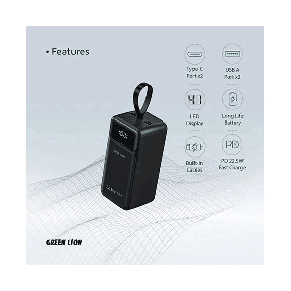 پاوربانک گرین لاین مدل Power Tank ظرفیت ۵۰۰۰۰ میلیآمپر