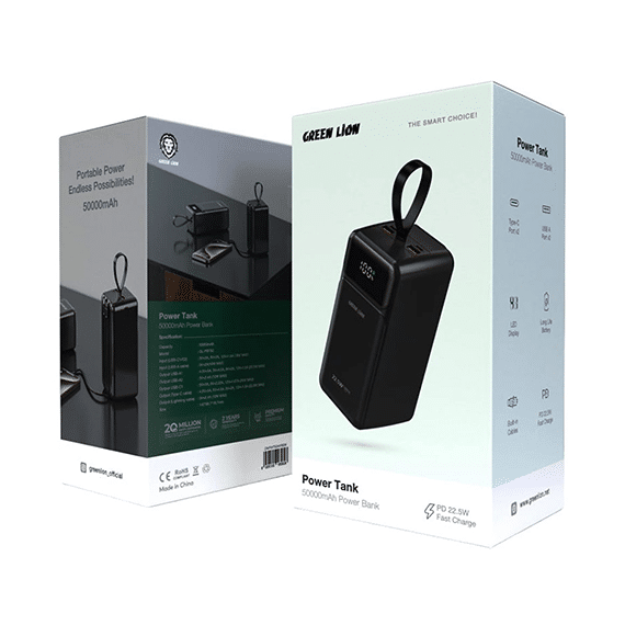 پاوربانک گرین لاین مدل Power Tank ظرفیت ۵۰۰۰۰ میلیآمپر