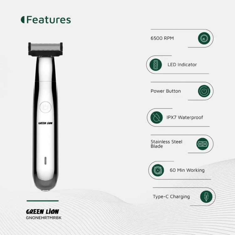 ماشین اصلاح موی سر و صورت گرین لاین مدل One Blade Pro - (GNONEHRTMRBK)